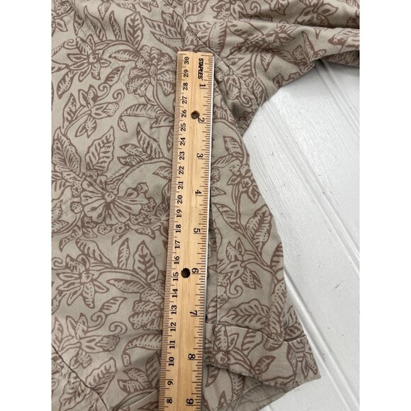 Tommy Bahama Womens Floral Print Cotton Shorts Size 8 Beige & Brown Lightweight - Picture 4 of 7